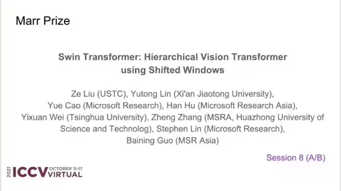 祝贺VLR研究组张拯同学的工作获得ICCV 2021 Best Paper（Marr Prize）！